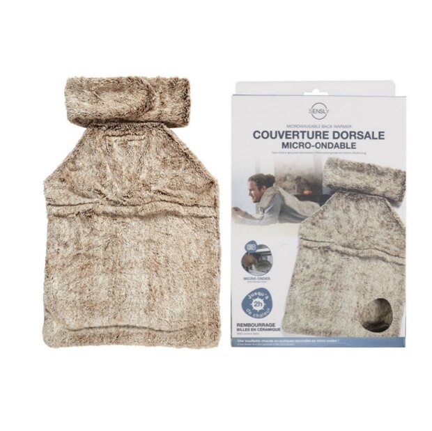 Zachte rugwarmer voor magnetron