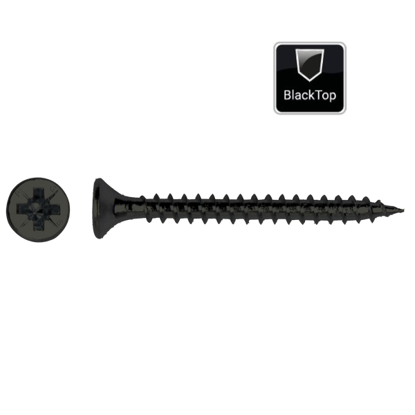 Spaanplaatschroeven 4x40mm | BlackTop coating | 20 st.