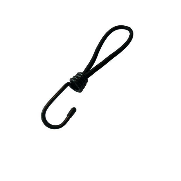 Elastiek met haak 6mm 18 cm 25 stuks