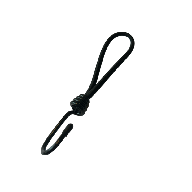 Elastiek met haak 6mm 20 cm