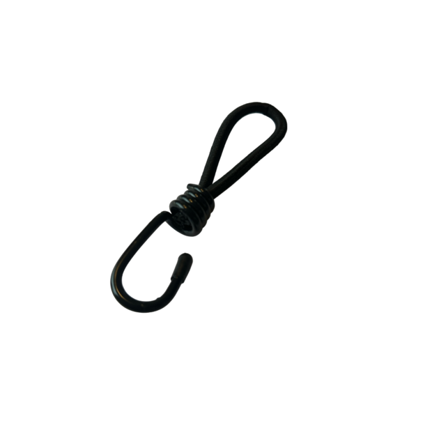 Elastiek met haak 6mm 13 cm