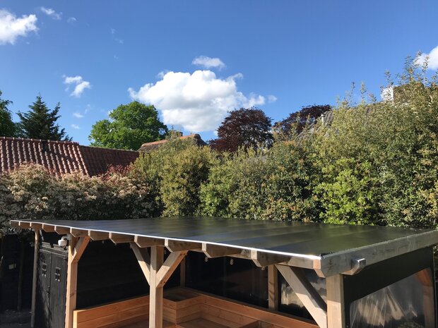 Dakzeil zwart 397cm x 250cm 