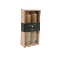 Countryfield diner kaars| Set van 2 kaarsen| 15,5cm | Beige
