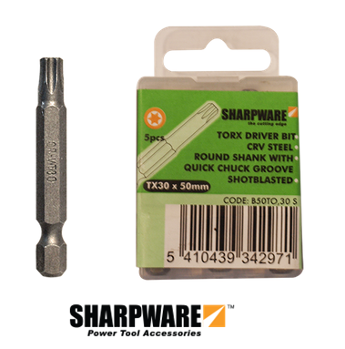 Bits 1/4 CrV | Tx 15x50mm | 5 stuks