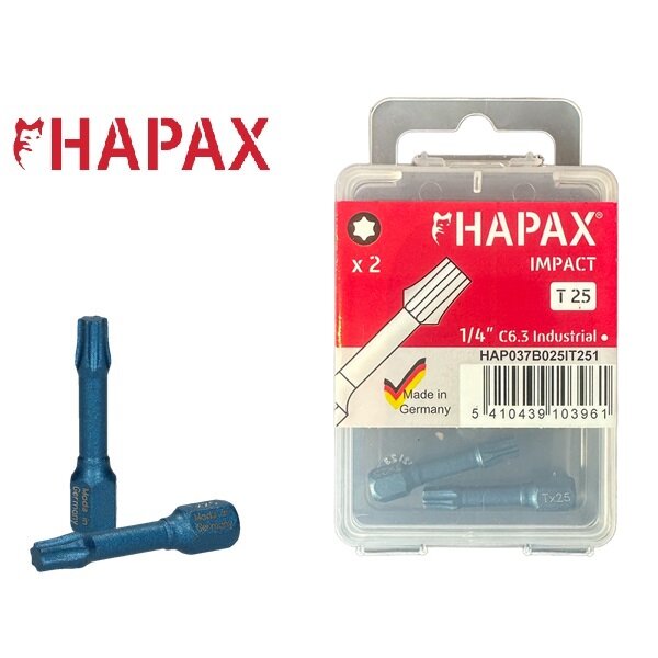 HAPAX IMPACT bits 1/4 | Tx 20 | 2 stuks
