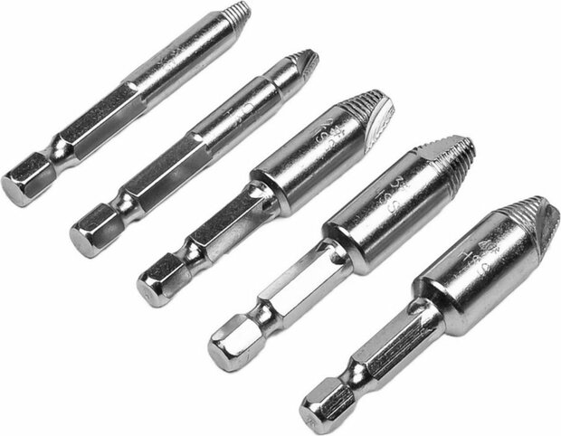 Schroefverwijderaar 5 dlg