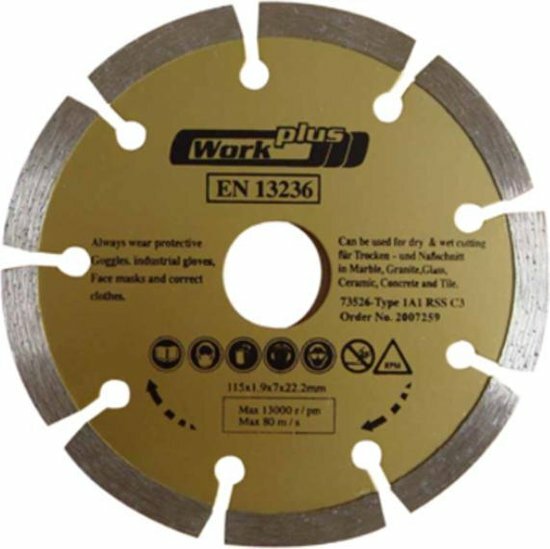 Diamantschijf 230 mm segment - voor steen &amp; beton